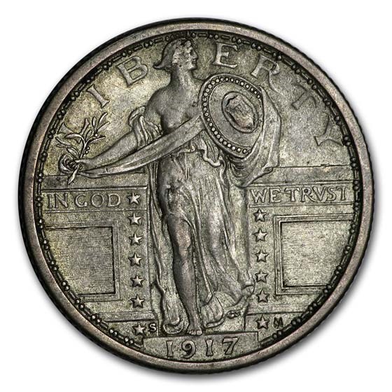 1917-S Standing Liberty Quarter Type-I AU 1917-S Standing Liberty Quarter Type-I AU