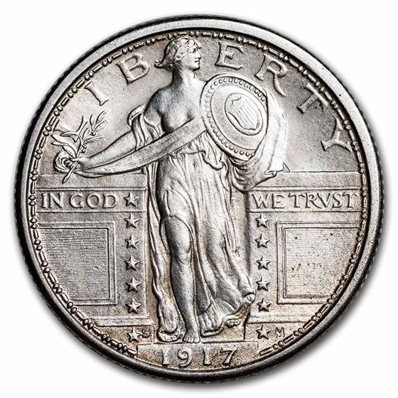 1917-S Standing Liberty Quarter Type-I BU 1917-S Standing Liberty Quarter Type-I BU