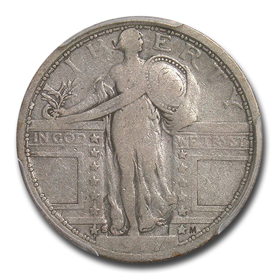 1917-S Standing Liberty Quarter Type-I Fine-12 PCGS 1917-S Standing Liberty Quarter Type-I Fine-12 PCGS