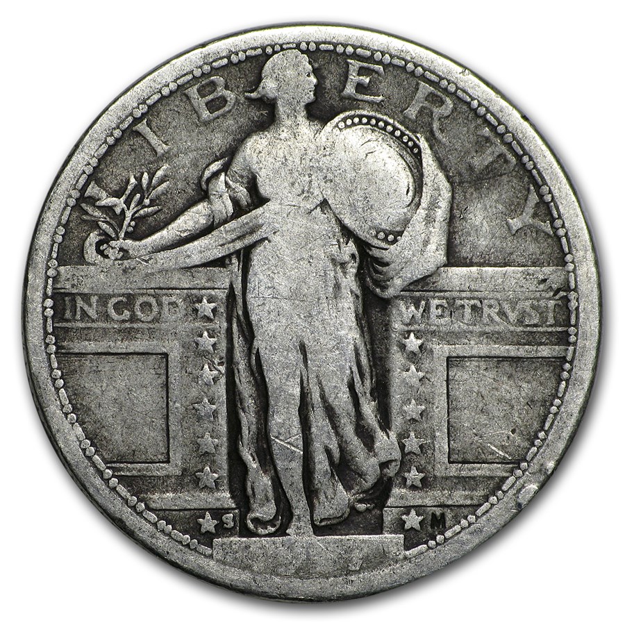 1917-S Standing Liberty Quarter Type-I Good