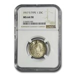 1917-S Standing Liberty Quarter Type-I MS-64 NGC (Full Head)