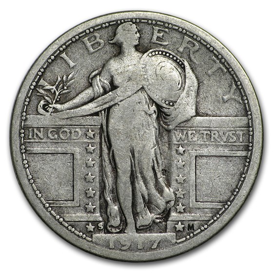 1917-S Standing Liberty Quarter Type-I VG 1917-S Standing Liberty Quarter Type-I VG