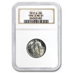 1917-S Standing Liberty Quarter Type-II MS-65 NGC
