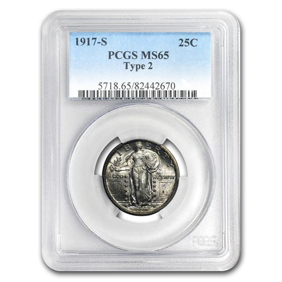 1917-S Standing Liberty Quarter Type-II MS-65 PCGS