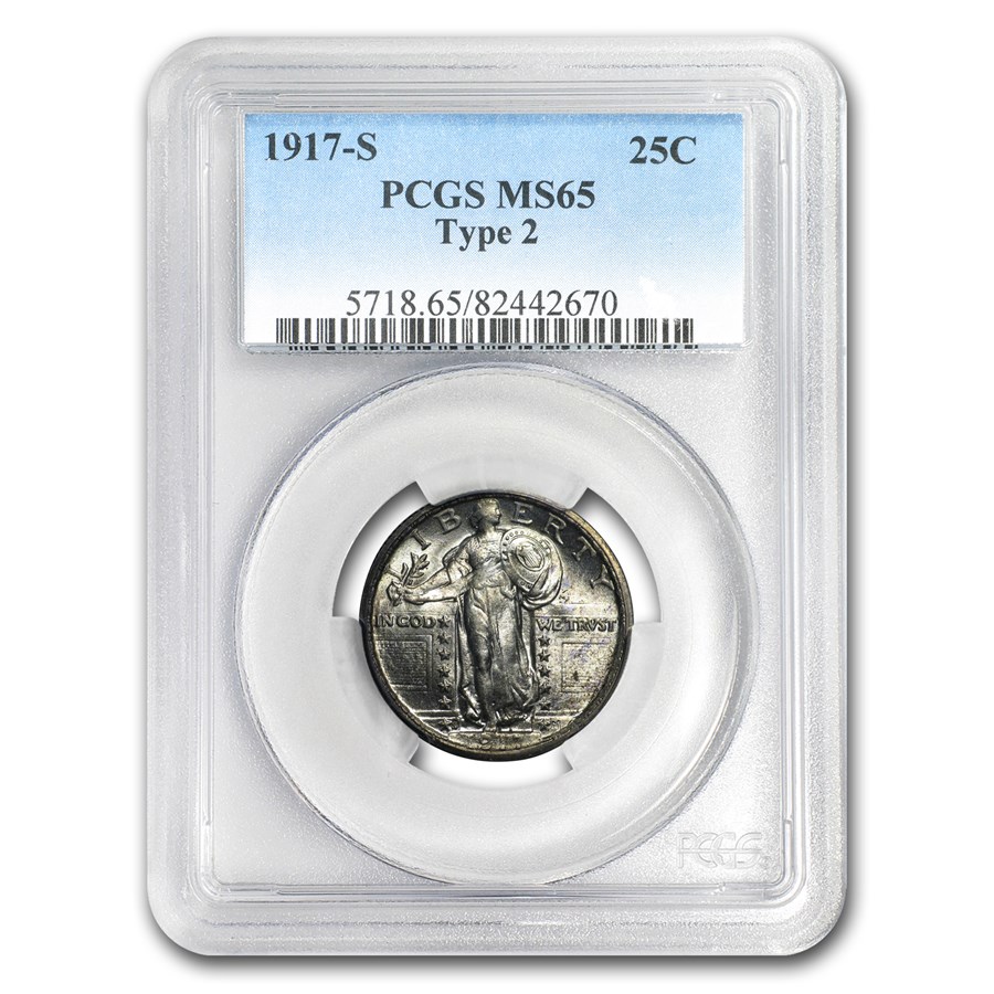 1917-S Standing Liberty Quarter Type-II MS-65 PCGS