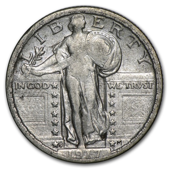 1917-S Standing Liberty Quarter Type-II VF
