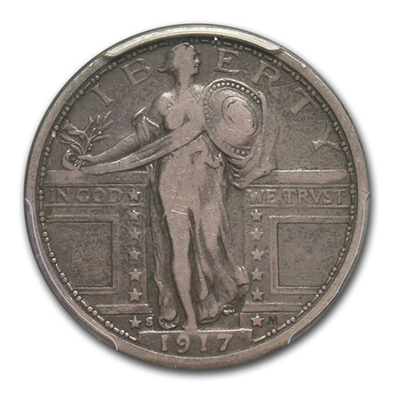 1917-S Standing Liberty Quarter VF-25 PCGS (Type-1) 1917-S Standing Liberty Quarter VF-25 PCGS (Type-1)