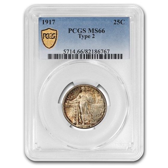 1917 Standing Liberty Quarter MS-66 PCGS (D L Hansen) 1917 Standing Liberty Quarter MS-66 PCGS (D L Hansen)