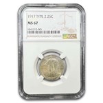 1917 Standing Liberty Quarter MS-67 NGC