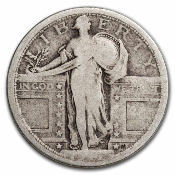 1917 Standing Liberty Quarter Type-I AG (No Date)