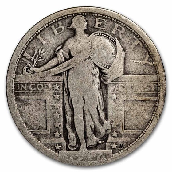 1917 Standing Liberty Quarter Type-I AG 1917 Standing Liberty Quarter Type-I AG