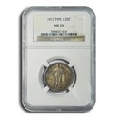 1917 Standing Liberty Quarter Type-I AU-53 NGC