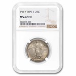1917 Standing Liberty Quarter Type-I MS-62 NGC (FH)