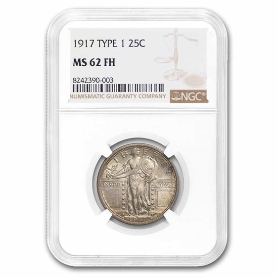 1917 Standing Liberty Quarter Type-I MS-62 NGC (FH) 1917 Standing Liberty Quarter Type-I MS-62 NGC (FH)