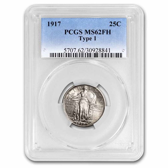 1917 Standing Liberty Quarter Type-I MS-62 PCGS (FH) 1917 Standing Liberty Quarter Type-I MS-62 PCGS (FH)