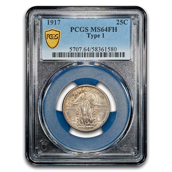 1917 Standing Liberty Quarter Type-I MS-64 PCGS (FH)