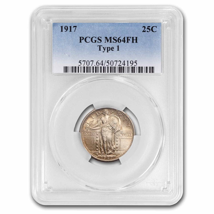 1917 Standing Liberty Quarter Type-I MS-64 PCGS (FH)