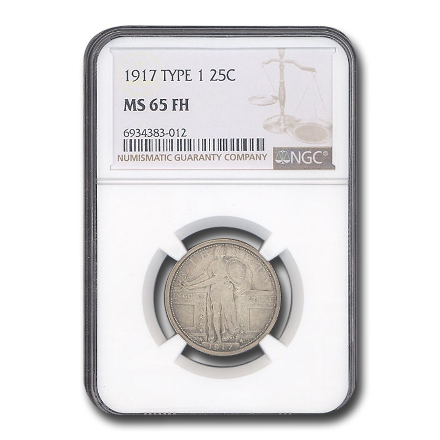 1917 Standing Liberty Quarter Type-I MS-65 NGC (Full Head)
