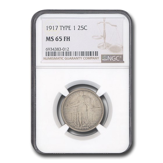 1917 Standing Liberty Quarter Type-I MS-65 NGC (Full Head) 1917 Standing Liberty Quarter Type-I MS-65 NGC (Full Head)