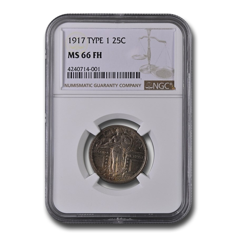1917 Standing Liberty Quarter Type-I MS-66 NGC (FH)