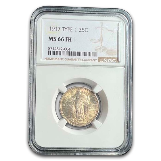 1917 Standing Liberty Quarter Type-I MS-66 NGC (Full Head)