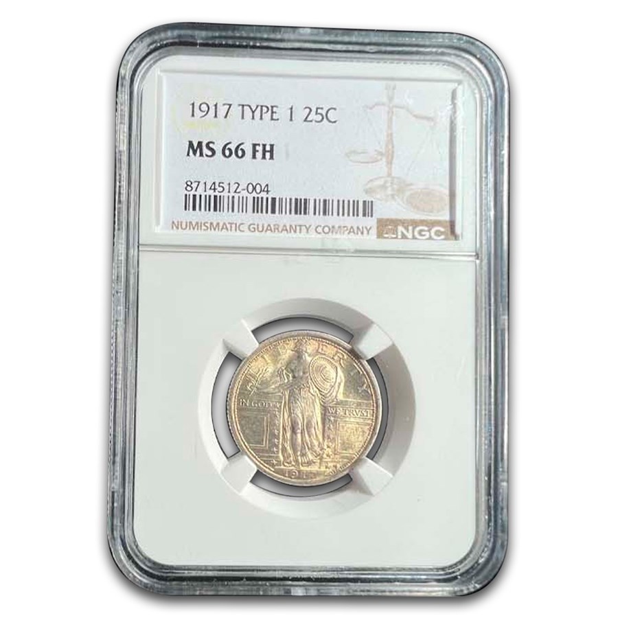 1917 Standing Liberty Quarter Type-I MS-66 NGC (Full Head)