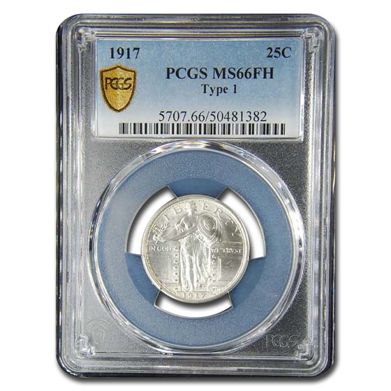 1917 Standing Liberty Quarter Type-I MS-66 PCGS (Full Head) 1917 Standing Liberty Quarter Type-I MS-66 PCGS (Full Head)