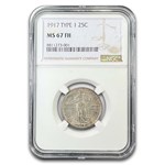 1917 Standing Liberty Quarter Type-I MS-67 NGC (FH)