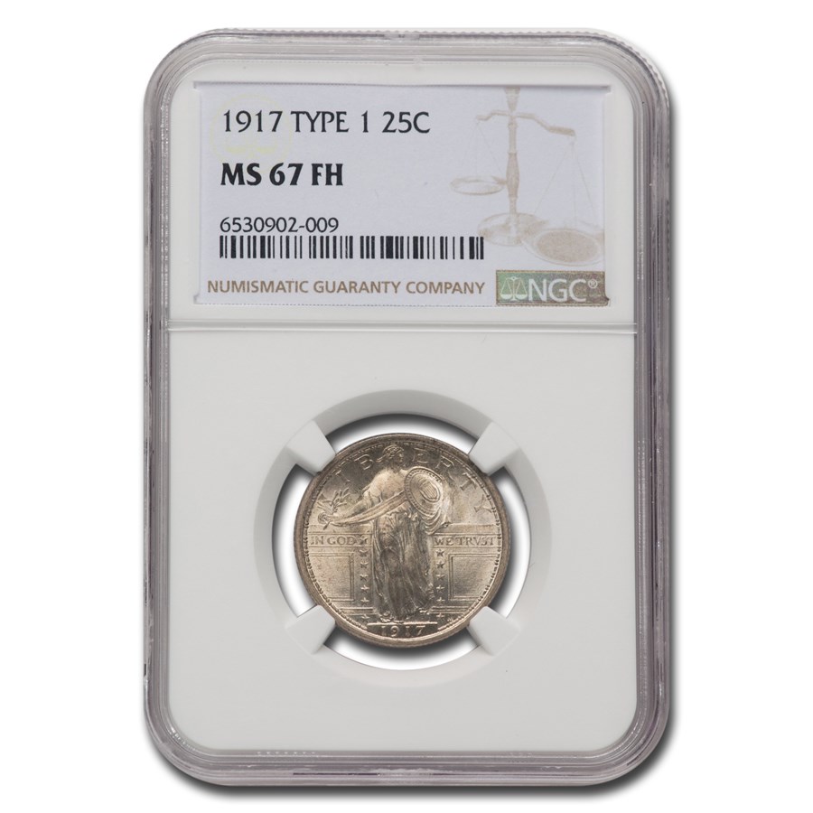 1917 Standing Liberty Quarter Type-I MS-67 NGC (FH)