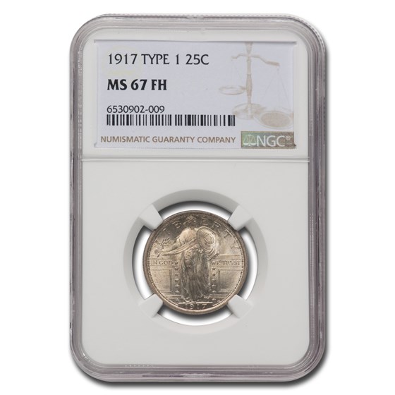 1917 Standing Liberty Quarter Type-I MS-67 NGC (FH) 1917 Standing Liberty Quarter Type-I MS-67 NGC (FH)