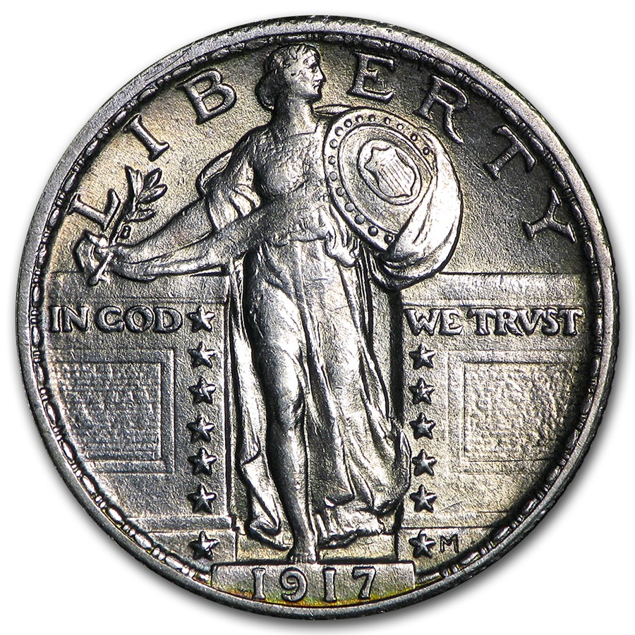 1917 Standing Liberty Quarter Type-II BU