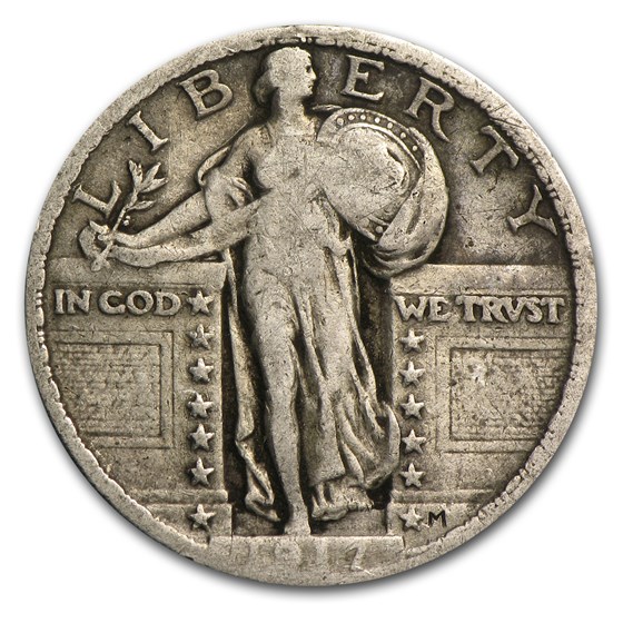1917 Standing Liberty Quarter Type-II Fine 1917 Standing Liberty Quarter Type-II Fine