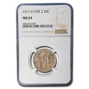 1917 Standing Liberty Quarter Type-II MS-64 NGC (Full Head) 1917 Standing Liberty Quarter Type-II MS-64 NGC (Full Head)