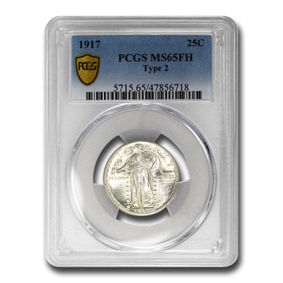 1917 Standing Liberty Quarter Type-II MS-65 Full Head PCGS 1917 Standing Liberty Quarter Type-II MS-65 Full Head PCGS