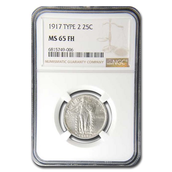 1917 Standing Liberty Quarter Type-II MS-65 NGC (Full Head) 1917 Standing Liberty Quarter Type-II MS-65 NGC (Full Head)