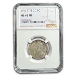 1917 Standing Liberty Quarter Type-II MS-65 NGC (Full Head)