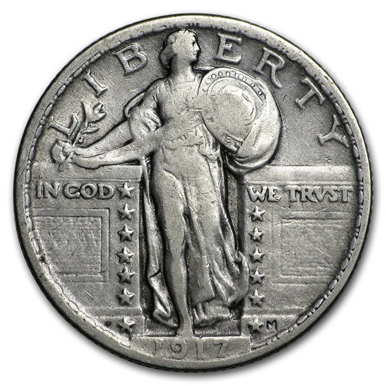 1917 Standing Liberty Quarter Type-II VF