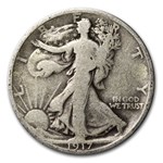 1917 Walking Liberty Half Dollar 20-Coin Roll Good