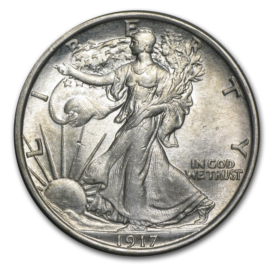 1917 Walking Liberty Half Dollar BU