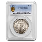 1917 Walking Liberty Half Dollar MS-62 PCGS