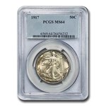 1917 Walking Liberty Half Dollar MS-64 PCGS