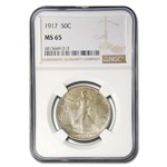 1917 Walking Liberty Half Dollar MS-65 NGC