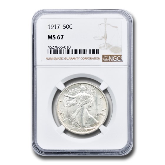 1917 Walking Liberty Half Dollar MS-67 NGC 1917 Walking Liberty Half Dollar MS-67 NGC