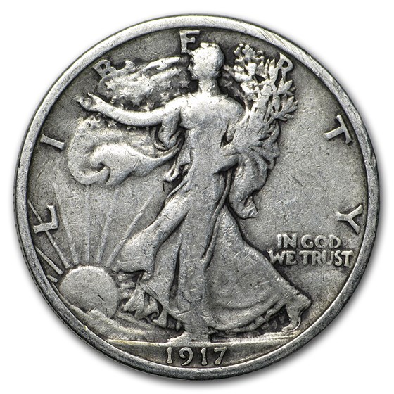 1917 Walking Liberty Half Dollar VG