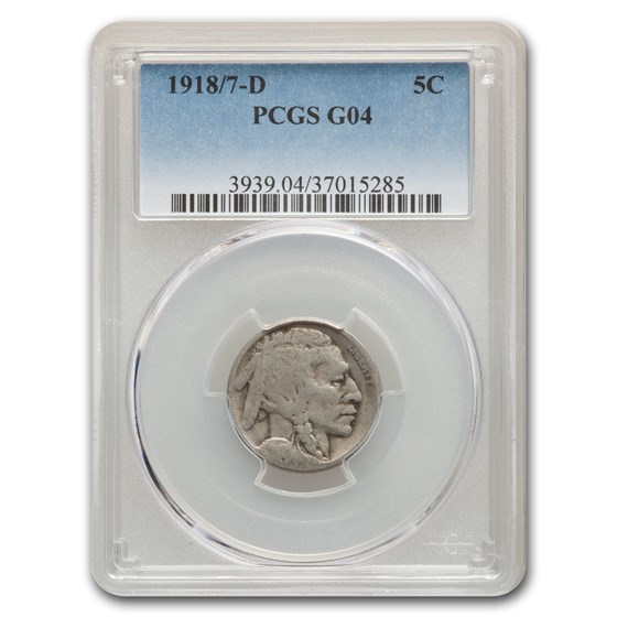 1918/7-D Buffalo Nickel Good-4 PCGS 1918/7-D Buffalo Nickel Good-4 PCGS