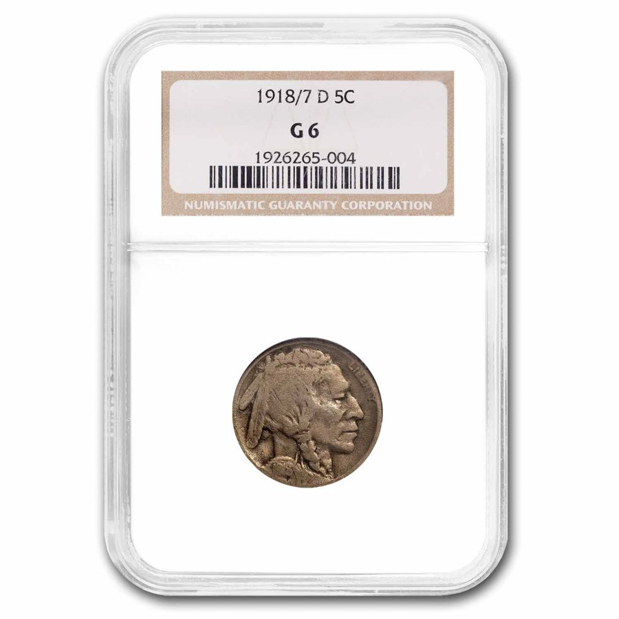 1918/7-D Buffalo Nickel Good-6 NGC