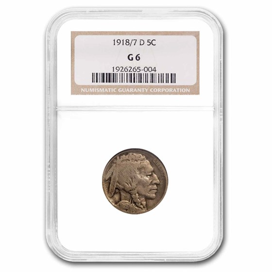 1918/7-D Buffalo Nickel Good-6 NGC 1918/7-D Buffalo Nickel Good-6 NGC