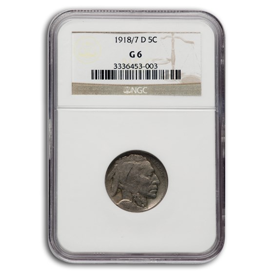 1918/7-D Buffalo Nickel Good-6 NGC 1918/7-D Buffalo Nickel Good-6 NGC