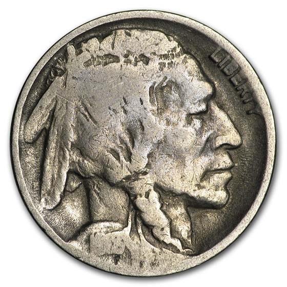 1918/7-D Buffalo Nickel Good