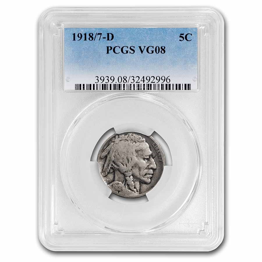 1918/7-D Buffalo Nickel VG-8 PCGS